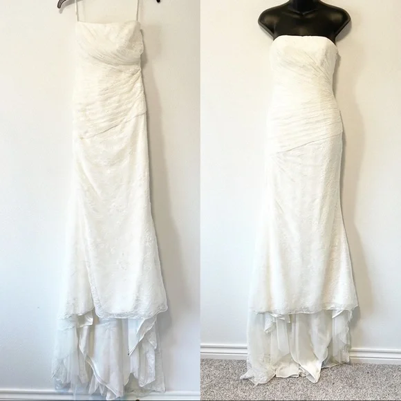 White By Vera Wang Wedding Dress Style VW351044 Size 2
